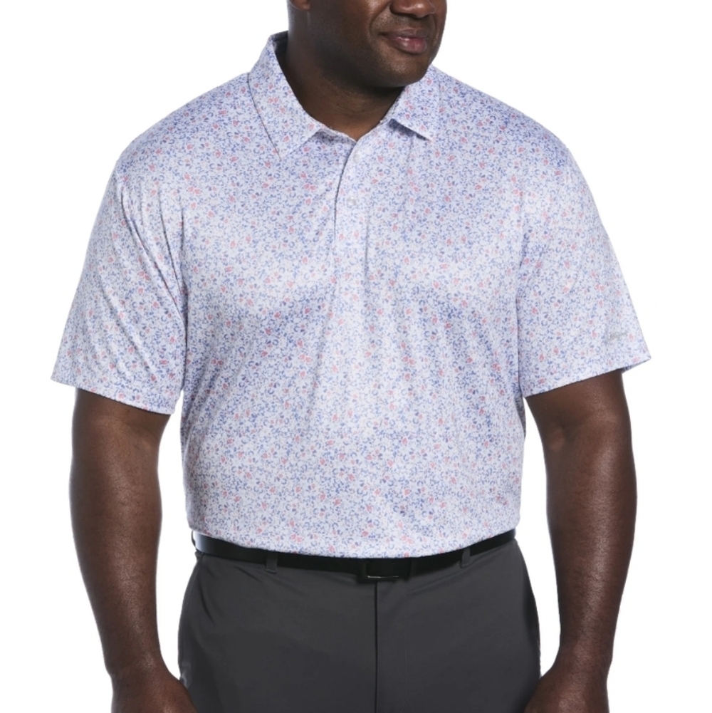NWT Ben Hogan Performance Men's Spring Flower Printed Golf Polo Shirt 3XL